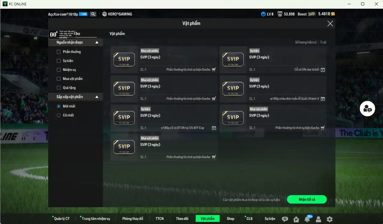Ảnh Team Anh 267.682b dư 5,4b có Beckham ITM+6, Rooney ITM+6, Charlton ITM+6, Gerrard ITM+6, Ferdinand ITM+6, O’Reilly 26TS+7, Rice 26TS+6 vs nhiều cầu thủ fix BP, còn thẻ GIẢM THUẾ. HLV Xịn, gần full đào tạo chiến thuật vs chỉ số ct