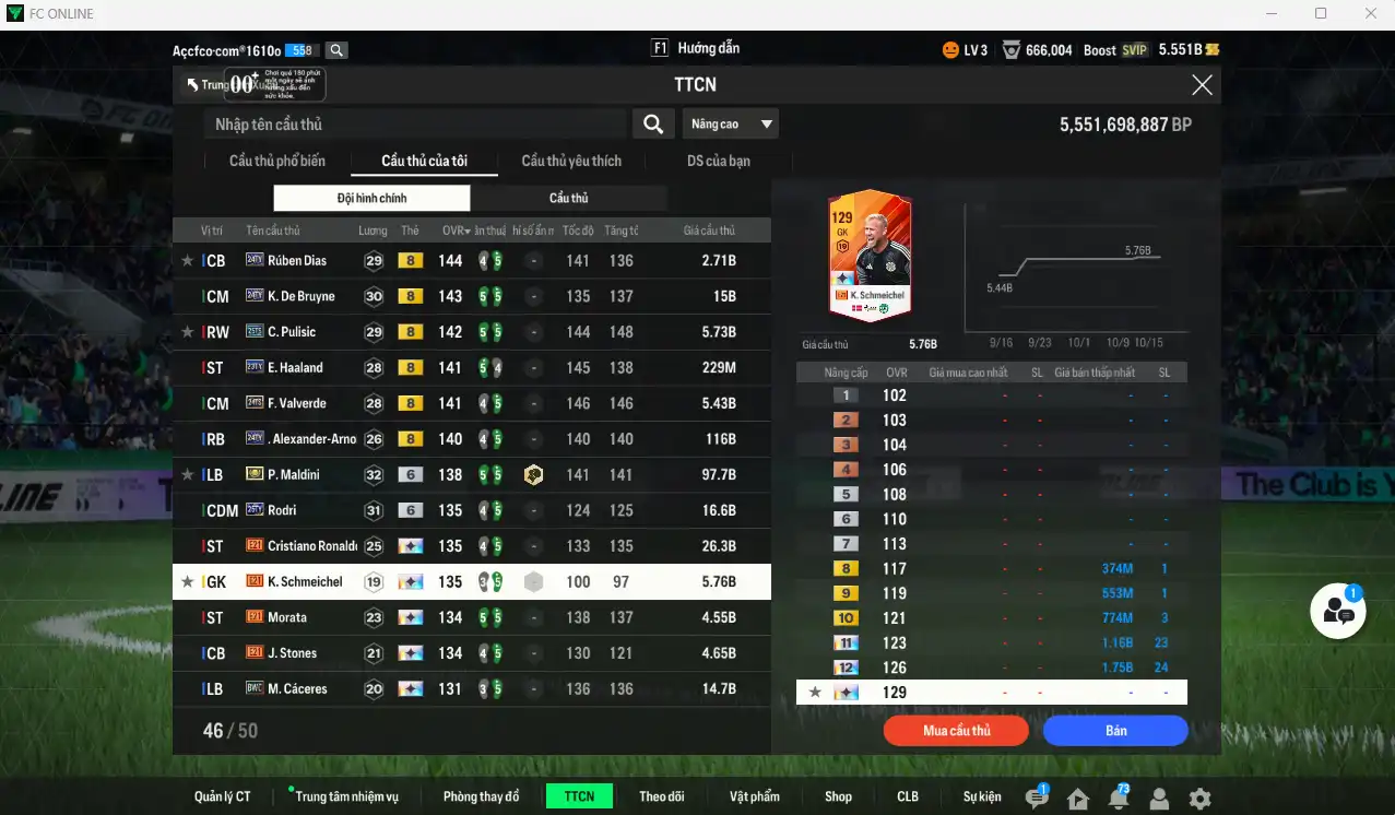 Ảnh [ACC Hiếm] Full mùa TOTY+8 vs TOTS+8 428.725b có Mbappé 24TY, H. Son 25TY, Messi 26TY, K. De Bruyne 24TY, Pulisic 25TS, Valverde 24TS, Haaland 23TY, Dias 23TY, Van de Ven 26TY… Full miniface, còn nhiều thẻ GIẢM THUẾ. HLV Siêu Xịn, đã full đào tạo chiến thuật lẫn chỉ số cầu thủ, còn rất nhiều CP và TC