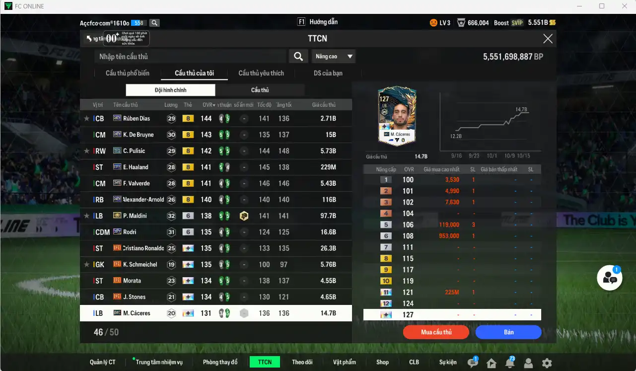 Ảnh [ACC Hiếm] Full mùa TOTY+8 vs TOTS+8 428.725b có Mbappé 24TY, H. Son 25TY, Messi 26TY, K. De Bruyne 24TY, Pulisic 25TS, Valverde 24TS, Haaland 23TY, Dias 23TY, Van de Ven 26TY… Full miniface, còn nhiều thẻ GIẢM THUẾ. HLV Siêu Xịn, đã full đào tạo chiến thuật lẫn chỉ số cầu thủ, còn rất nhiều CP và TC