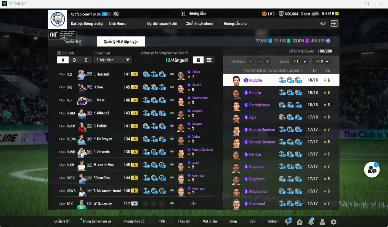 Ảnh [ACC Hiếm] Full mùa TOTY+8 vs TOTS+8 428.725b có Mbappé 24TY, H. Son 25TY, Messi 26TY, K. De Bruyne 24TY, Pulisic 25TS, Valverde 24TS, Haaland 23TY, Dias 23TY, Van de Ven 26TY… Full miniface, còn nhiều thẻ GIẢM THUẾ. HLV Siêu Xịn, đã full đào tạo chiến thuật lẫn chỉ số cầu thủ, còn rất nhiều CP và TC