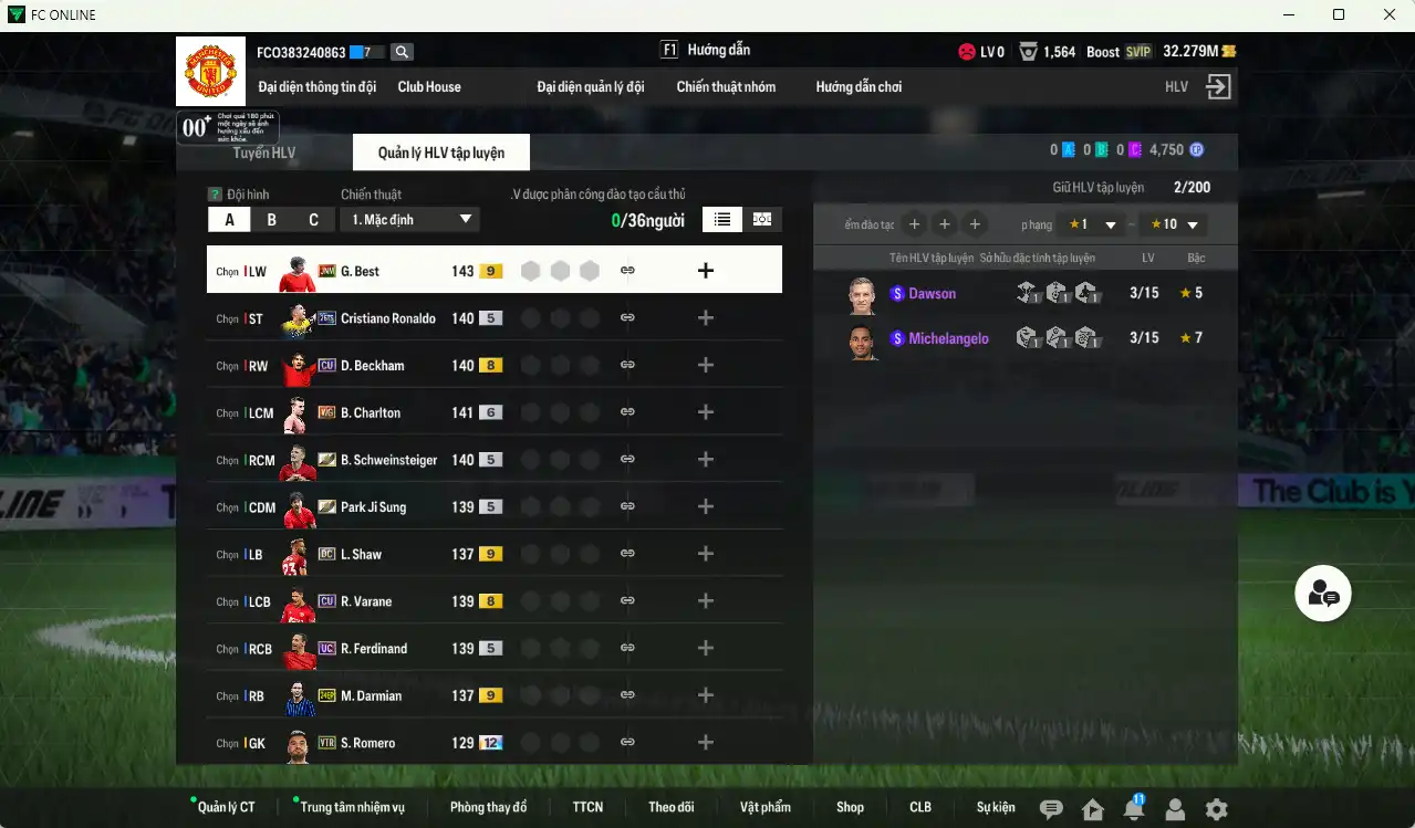 Ảnh Man Utd. 8.290b có Schweinsteiger ITM, Park ITM, Charlton WG+6, CR7 26TS, Best JNM+9, Beckham CU…  Còn thẻ GIẢM THUẾ