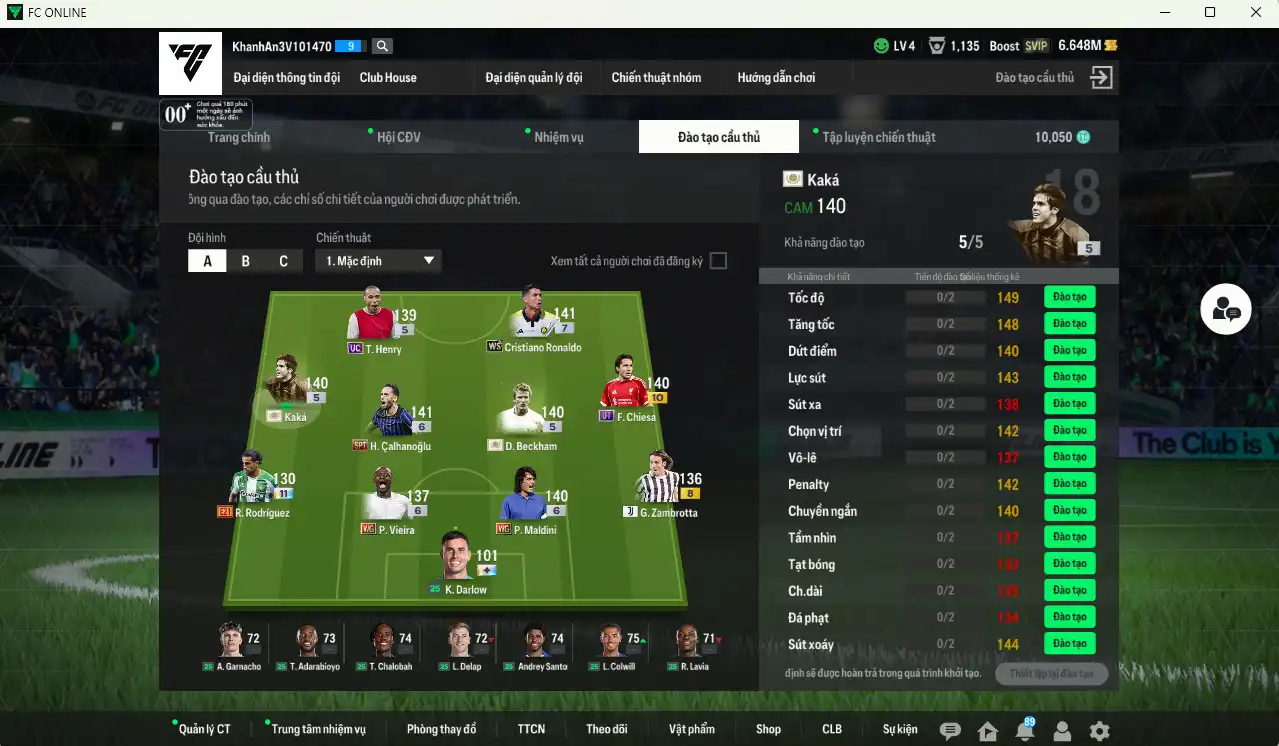 Ảnh AC Milan 88.800b có Beckham ITM, Kaká ITM, CR7 WS+7, Henry UC, Calhanoglu SPT+6…Còn thẻ GIẢM THUẾ