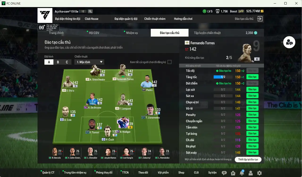 Ảnh Chelsea 127.190b có Sheva ITM, Torres ITM+6, Eto ITM, Lampard ITM+6, Pedro WS+7, De Bruyne UC…Còn thẻ GIẢM THUẾ. HLV tạm